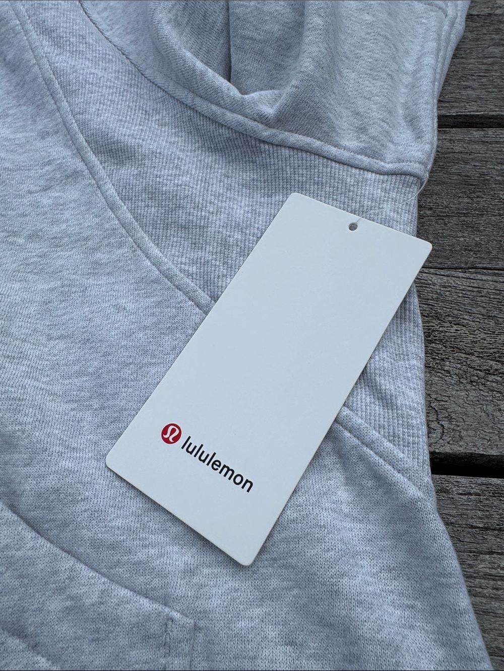 Lululemon Scuba Oversized Half Zip Hoodie Heathered Core Light Grey XL/XXL NWT - Picture 5 of 9